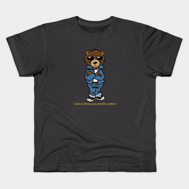 Casual Bear Kids T-Shirt by Vick Debergh